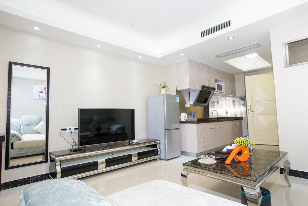 Yo Yo Apartment Zheng Jia Dong Fang Branch Guangzhou Rum bild